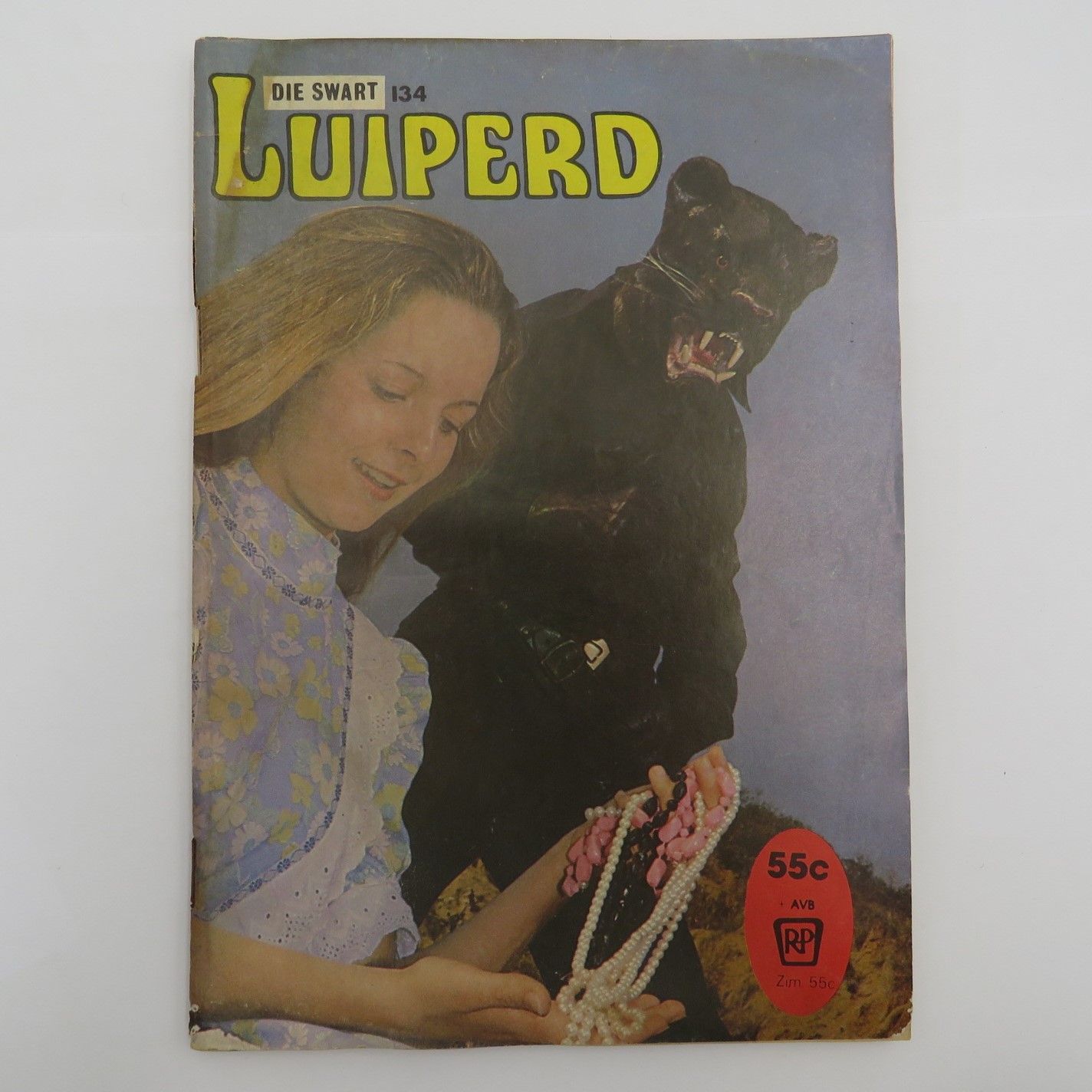 Die Swart Luiperd no 134 Afrikaans photo comic book