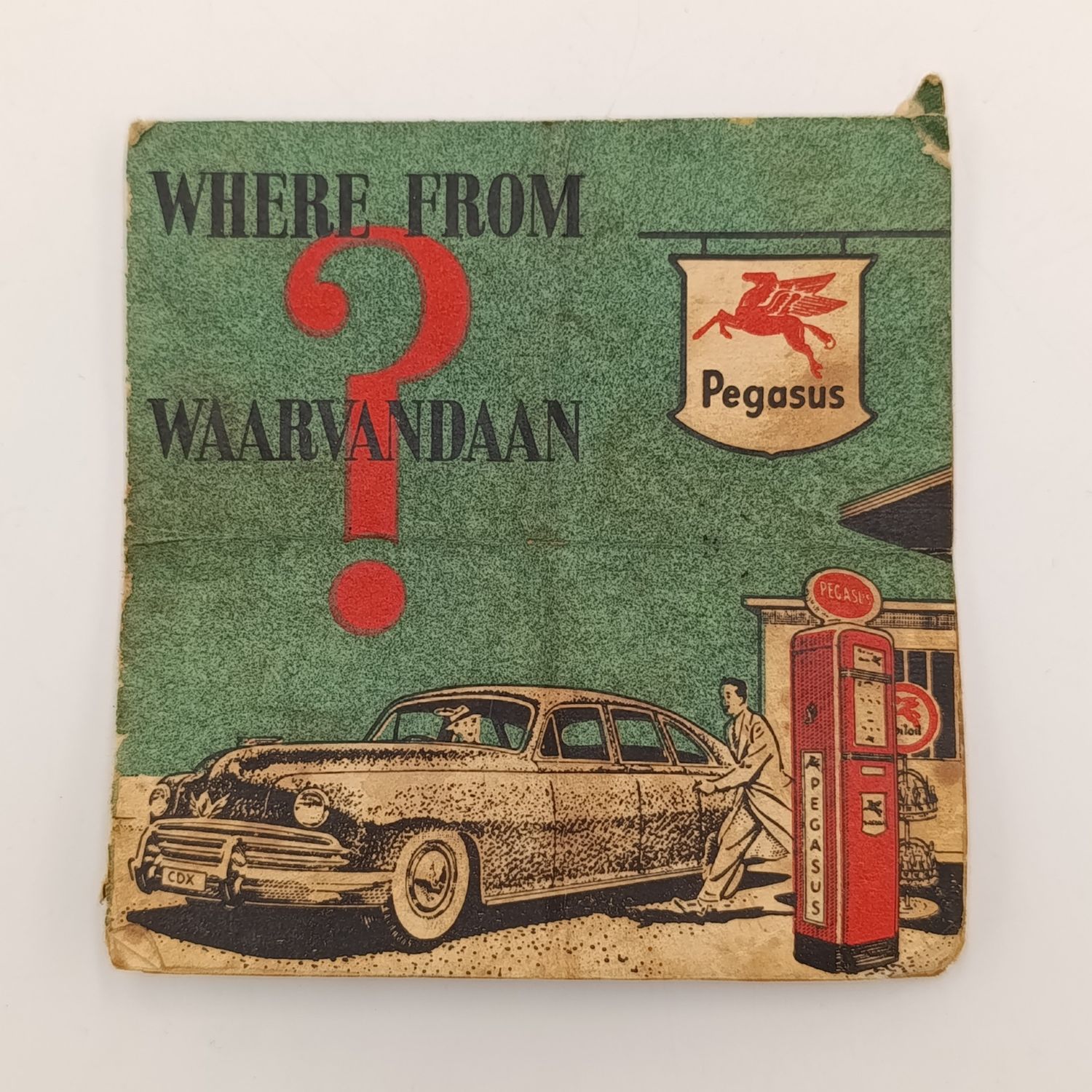 Vintage Pegasus &quot;Where from/Waarvandaan?&quot; South African car registration letters booklet