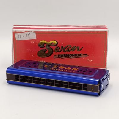 Swan Harmonica 64 hole in box