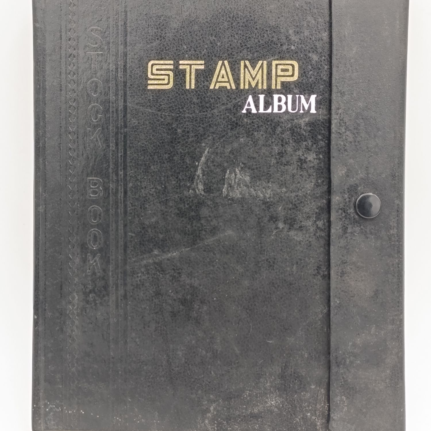 18 page stamp album with closing clip - very good condition