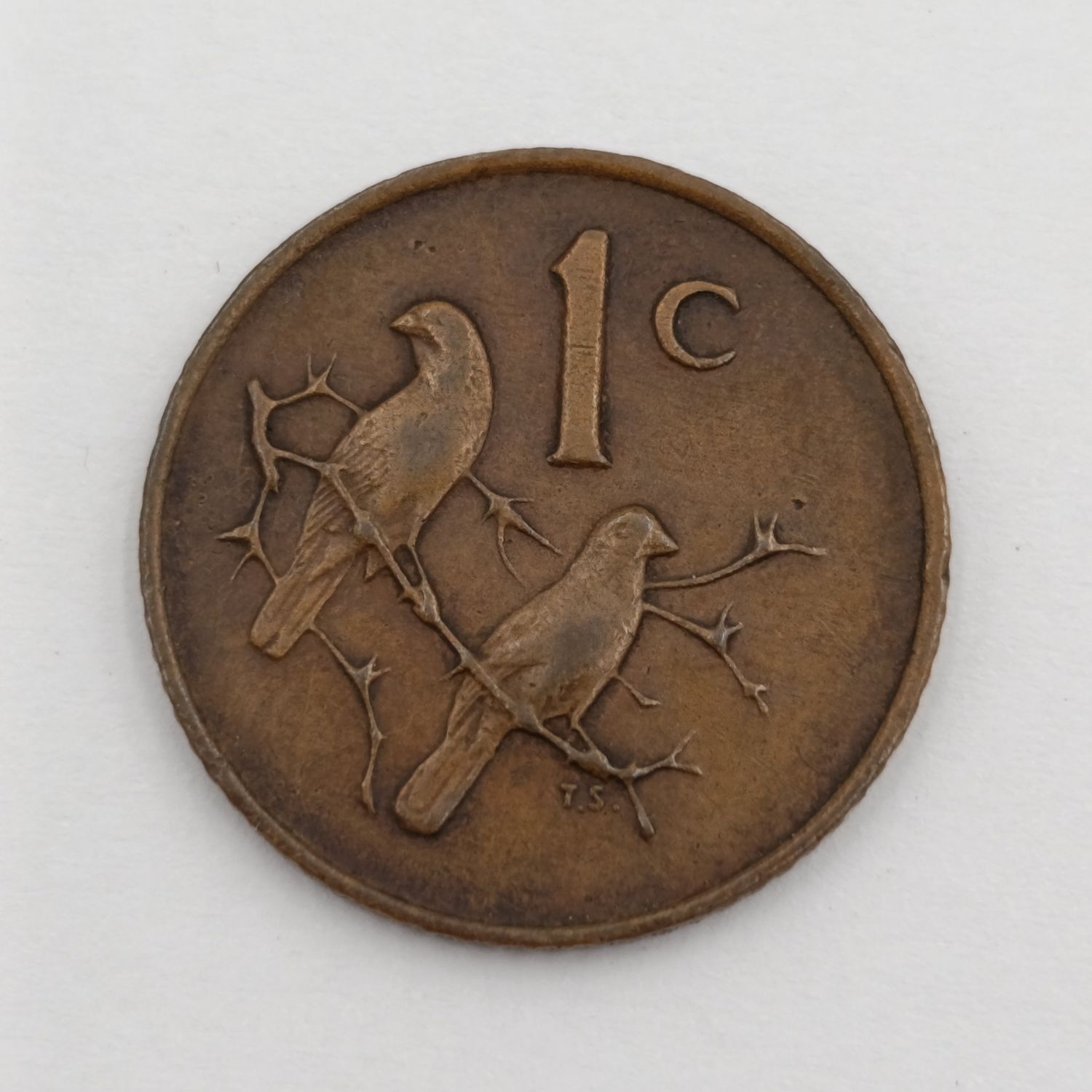 South Africa 1965 English 1 cent - business strike only 1180 minted