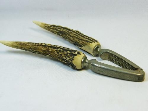 Vintage German nutcracker with horn handles
