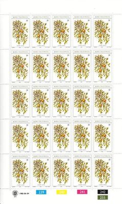 Bophuthatswana - SACC 56-59 Full pages of mint and used Stamps, Edible Wild Fruit
