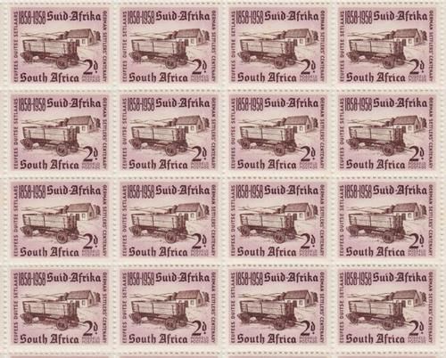 Union of South Africa SACC 167 Full mint Sheet - Cylinder 17-74