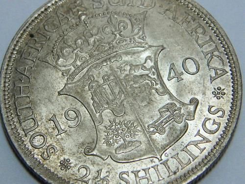 1940 SA Union 2 1/2 shilling half crown - excellent coin