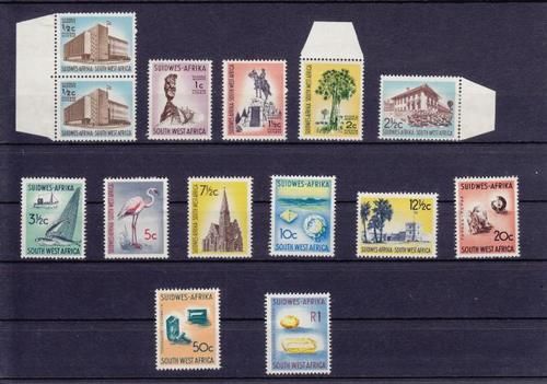 SWA - 14 Feb 1961 First Decimal definitive Issue - Mint hinged set