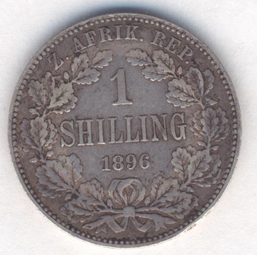 1896 ZAR Kruger Shilling - VF