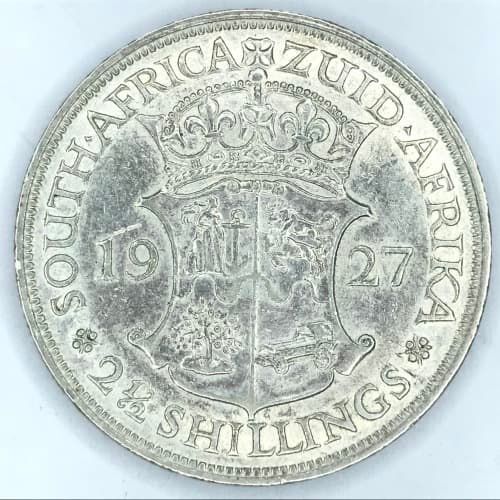 1927 ZAR Half Crown - XF+