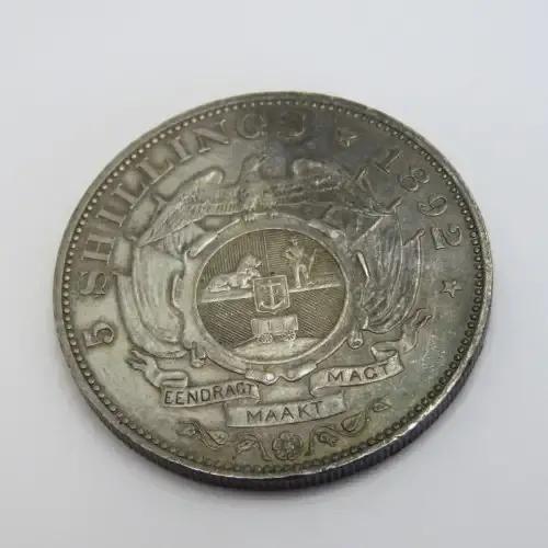 1892 ZAR single shaft Paul Kruger Crown XF+ - Excellent coin