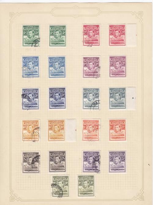 Basutoland 1938 Definitive Issue used plus Mint Set ( hinged )