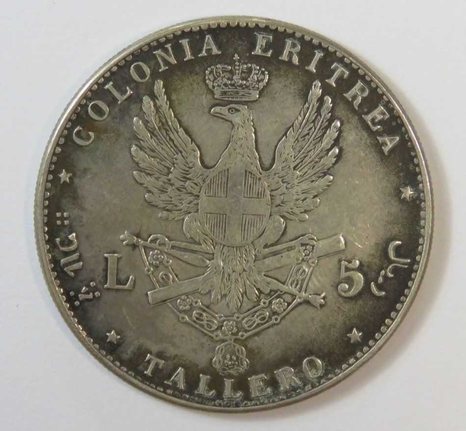 Italian Eritrea 5 Lire in AU condition - APS