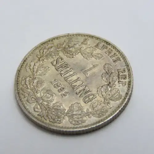 1892 ZAR Kruger shilling AU+