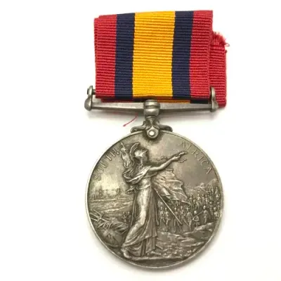 Boerwar Queens medal to 622 Pte JH Herring of the Uitenhage Town Guard and WW2 medals to Herring