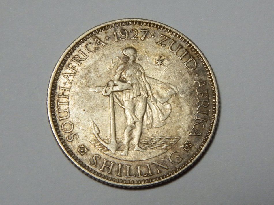 1927 SA Union shilling XF