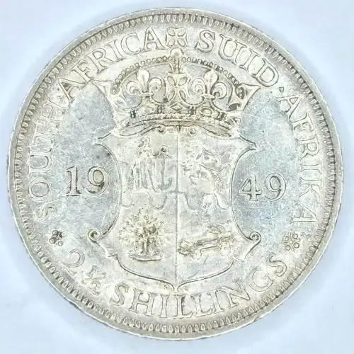 1949 SA Union Half Crown - EF+/AU - Only 1891 minted