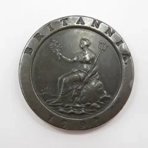 1797 Great Britain two pence XF+ - Top coin