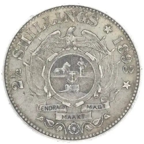 1893 ZAR Kruger half crown - VF