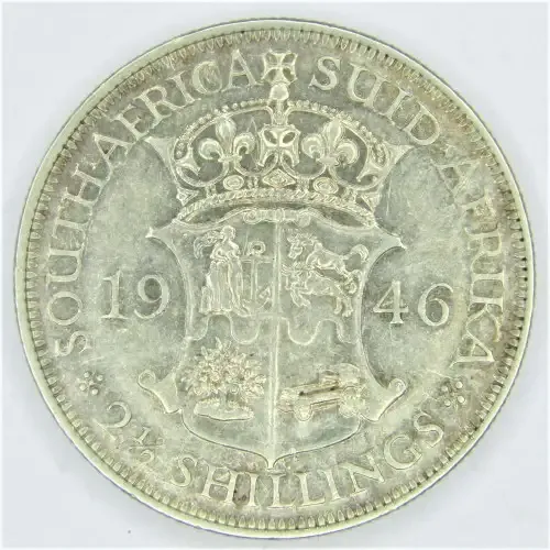 1946 SA Union 2 1/2 Shilling half crown - VF+