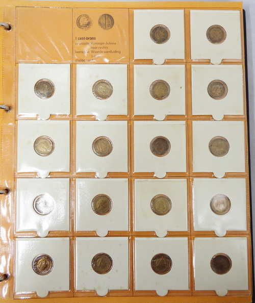 Netherlands full set of the coins of Juliana 1948 - 1980 - Including all the silver coins