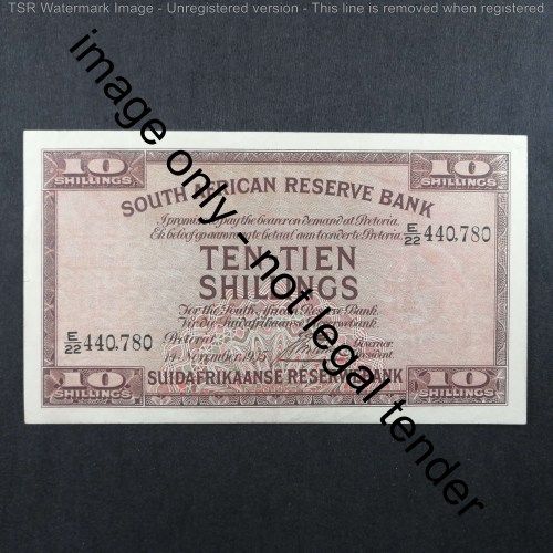 Postmus only issue 14 November 1935 Ten Shillings - Excellent condition with middle fold