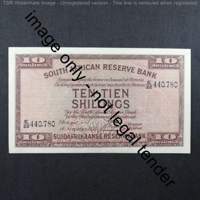 Postmus only issue 14 November 1935 Ten Shillings - Excellent condition with middle fold