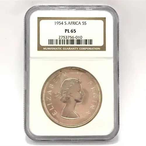 1954 SA Union Crown graded PL65 by NGC