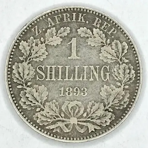 1893 ZAR Kruger shilling - F+
