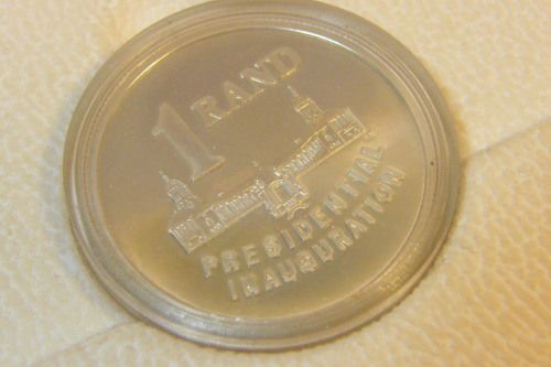 1994 RSA proof silver R1 VIP Presidential Inauguration in white box