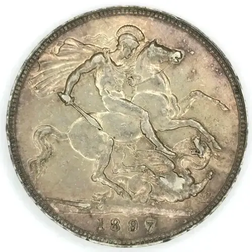 1897 British Crown LXI - AU