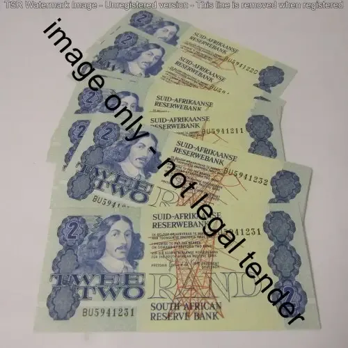 GPC de Kock 3rd issue - Lot of 20 uncirculated R2 banknotes with consecutive numbers