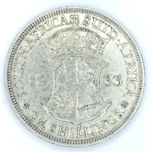 1933 South Africa half crown - VF