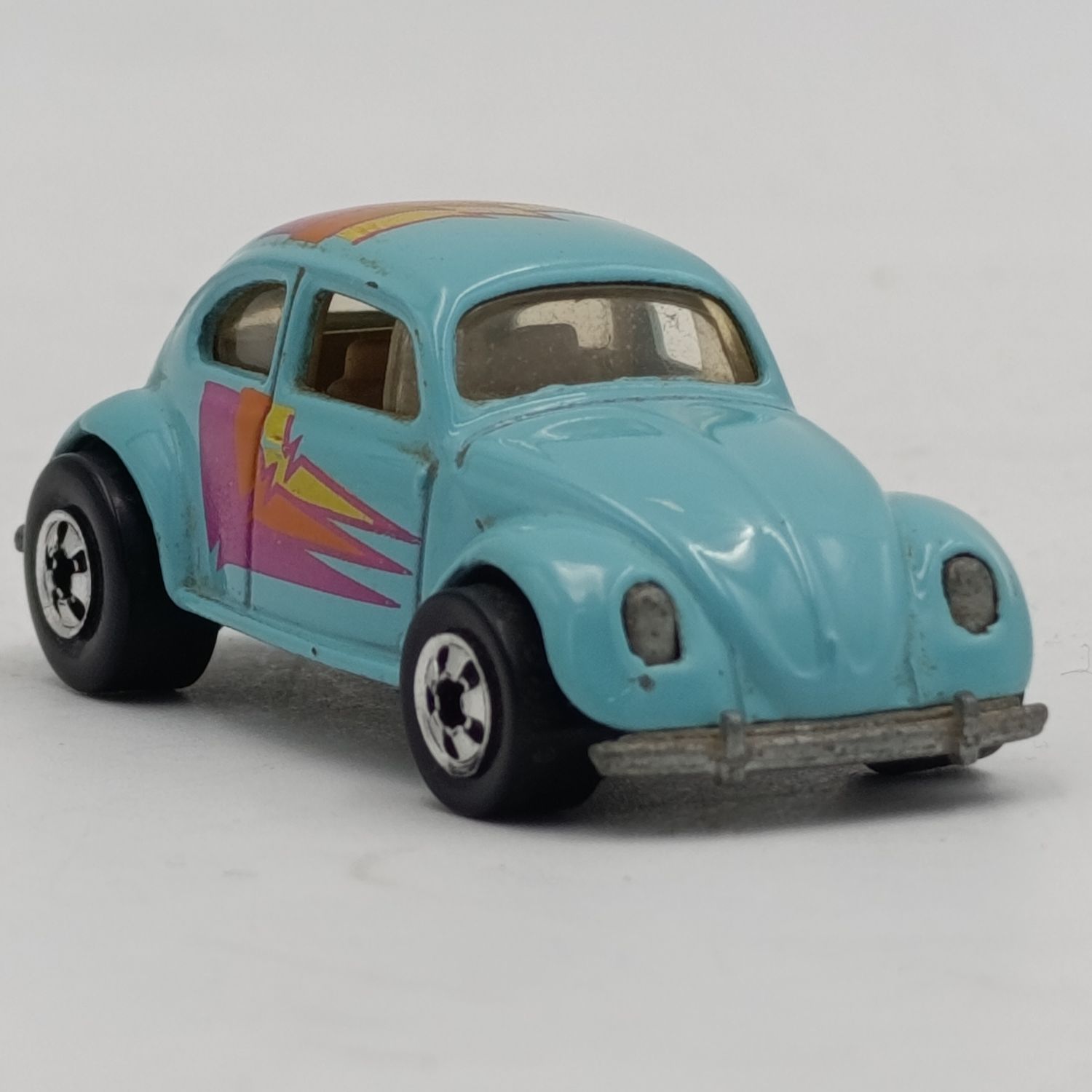 Vintage Hot Wheels Volkswagen Bug turquoise die-cast toy car