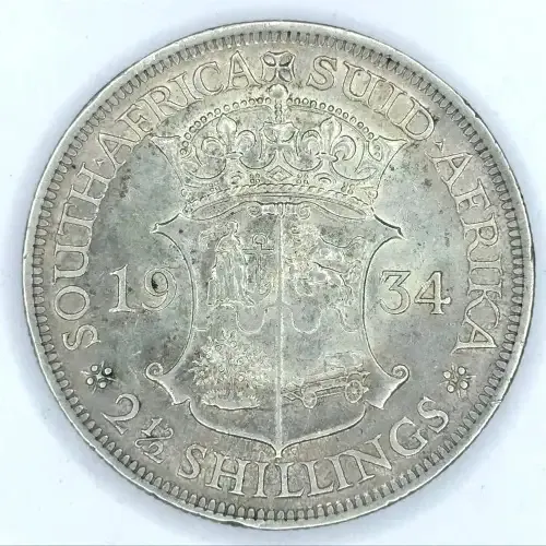 1934 SA Union 2 1/2 Shilling half crown - EF