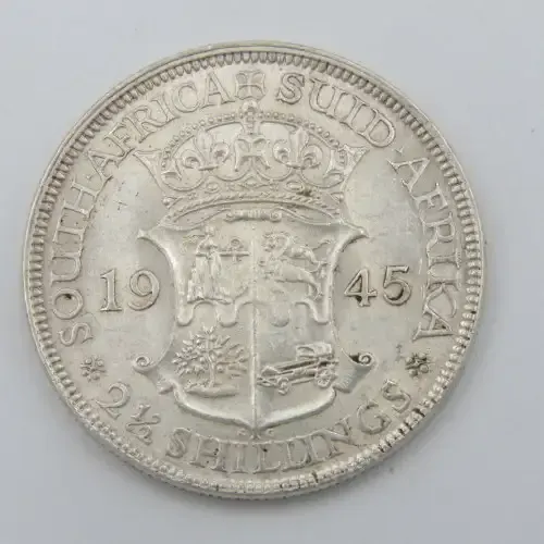 South Africa 1945 half crown AU