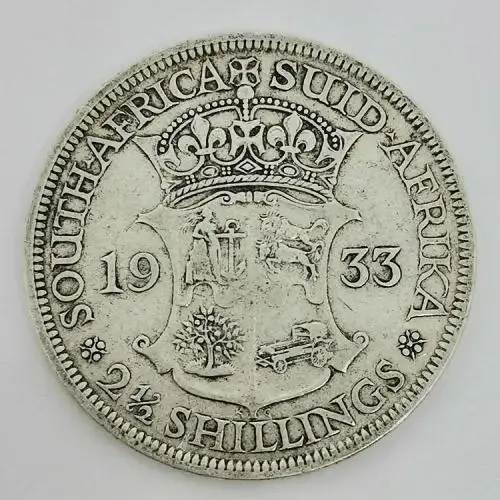 South Africa 1933 half crown VF