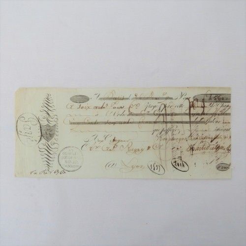 French Napoleonic Bill of Exchange for 4560 Francs