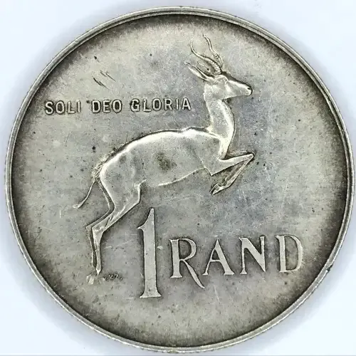 1967 RSA Silver Rand - Pregnant Springbok - 1967 not 1966