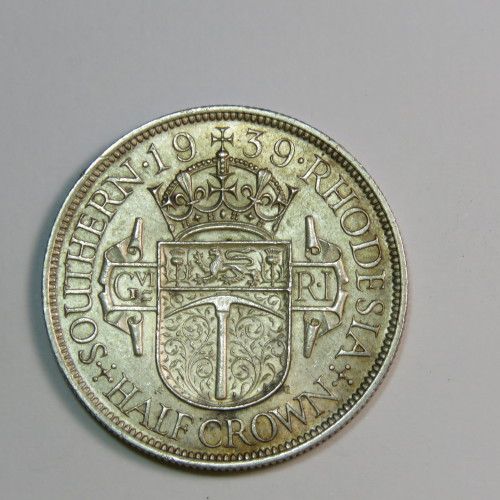 1939 Southern Rhodesia Half Crown - EF