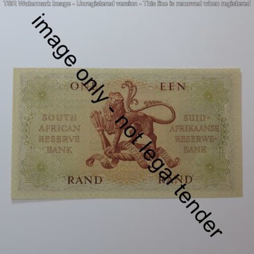 MH de Kock 4th Issue R1 banknote - Crisp Uncirculated