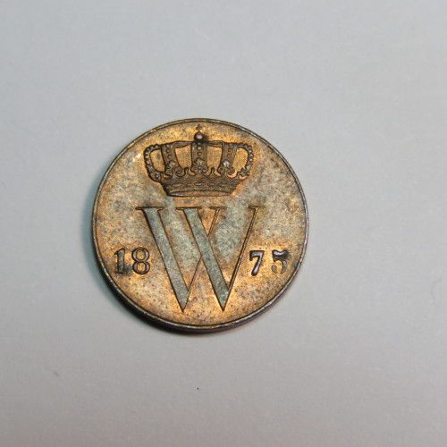 1975 Netherlands copper 1/2 cent - UNC