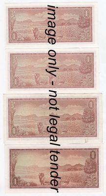 Full set of R1 notes - All in excellent condition - some with light folds