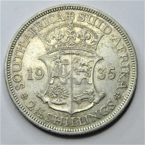 1935 SA Union half crown - VF+