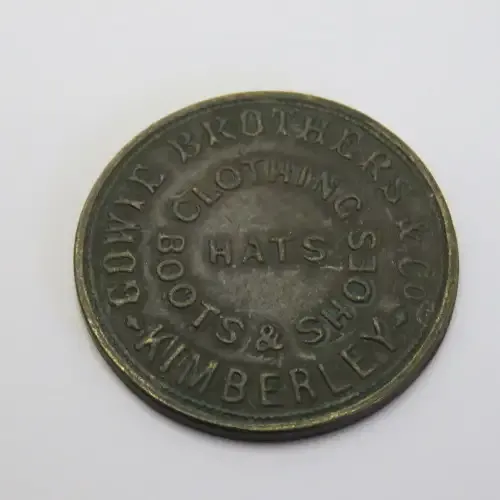 Gowie Bros Kimberley Advertising token - Scarce