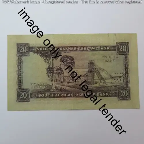 MH de Kock 4th issue R20 banknote EF with fold creases