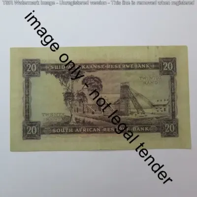 MH de Kock 4th issue R20 banknote EF with fold creases