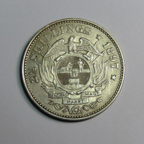 1897 ZAR Kruger half crown XF