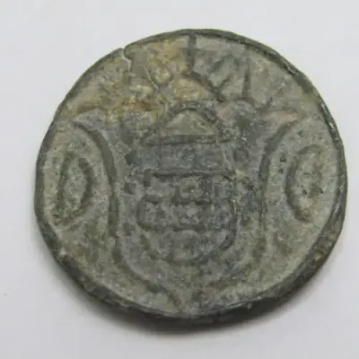1827 Portuguese India 20 Bazarucos vertical 1/8