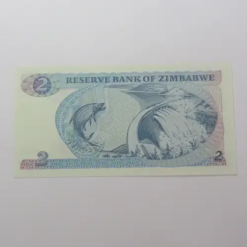 Zimbabwe $2 crisp uncirculated Harare 1994 ZW 14