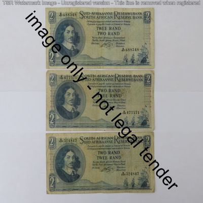 Rissik lot of 15 R2 notes all different prefix
