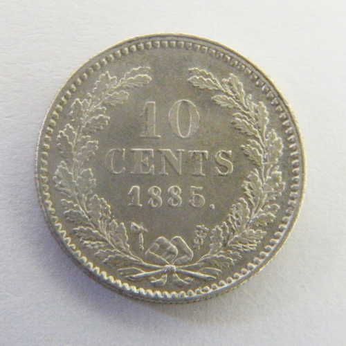 1885 Willem 3 - 10 cent uncirculated